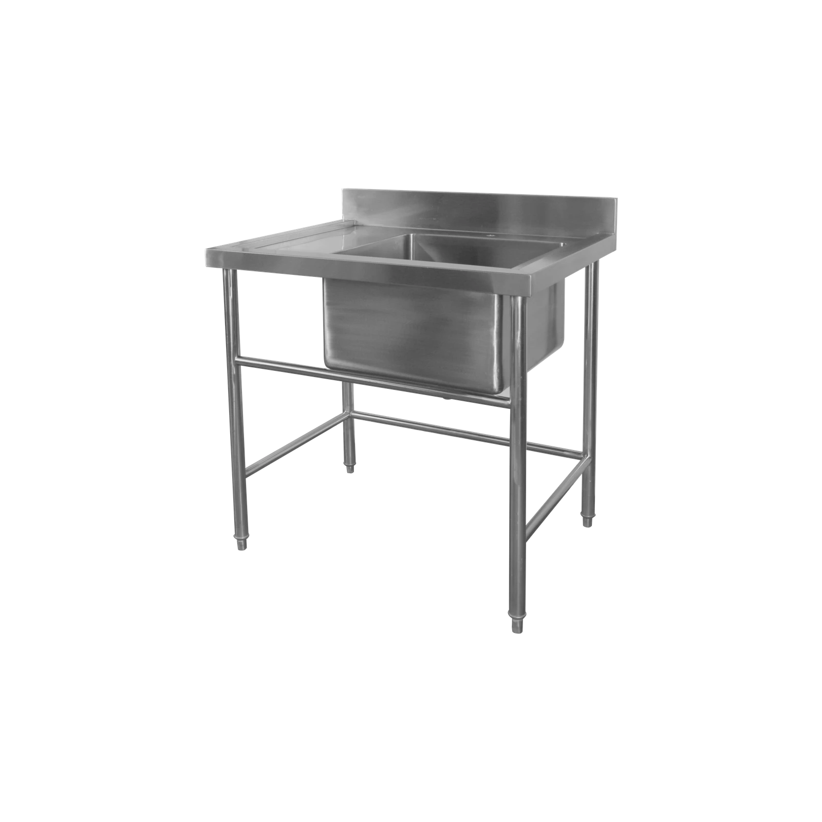 GASTRO Sink table 1 bowl with splashback