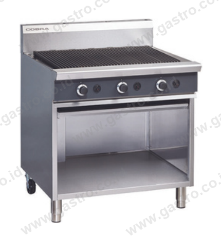 Cobra Gas Chargrill on Open Cabinet 900mm
