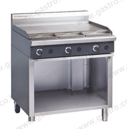 Cobra Gas Griddle on Open Cabinet 900mm