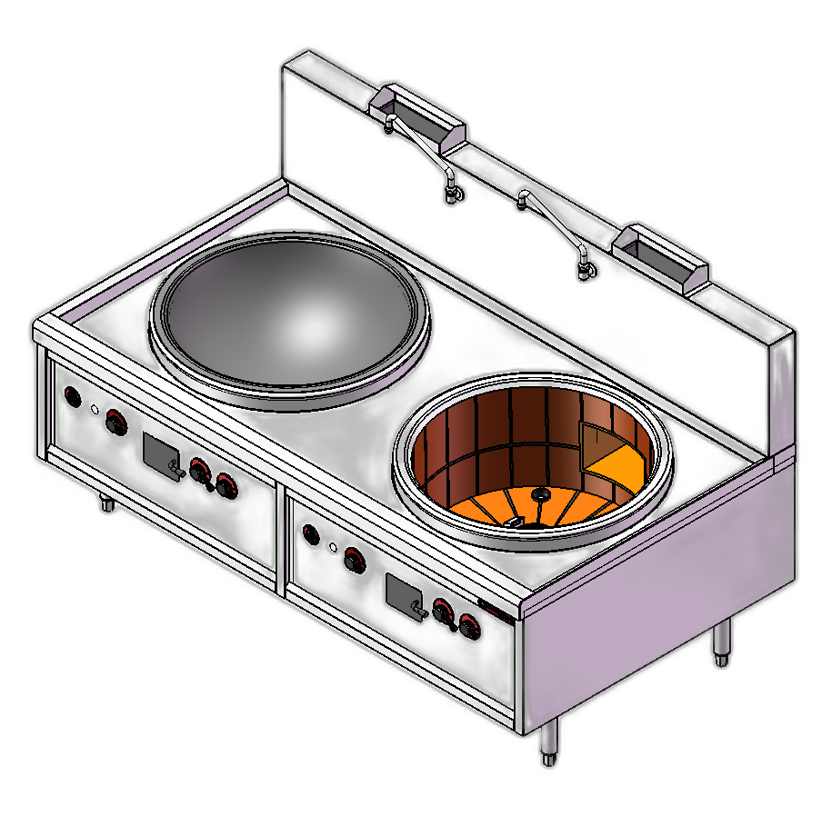 Turboflame TF-S-2LWR Large Wok Range