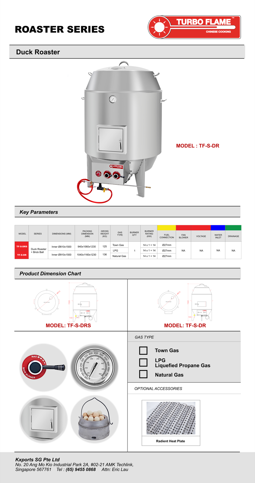 Turboflame TFS-DR Duck Roaster